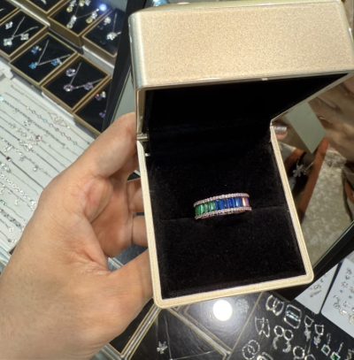 رینگ طرح طلا مولتی کالر 🤩🤌🌈