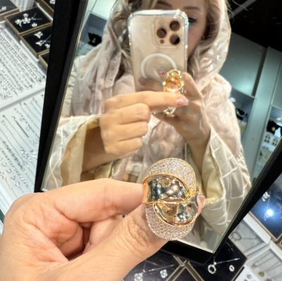 انگشتر طرح طلا لوکس و شیک 🥰🫶