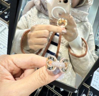 انگشتر طرح طلا لوکس 😘🤩