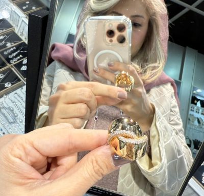 انگشتر طرح طلا خیلی خاص 🫶🤩