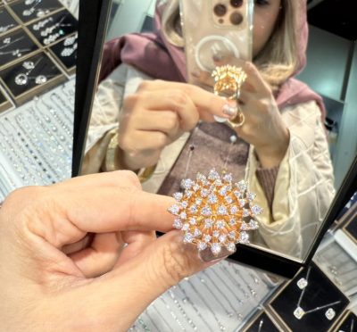 انگشتر طرح طلا فلاور 🌸🤌