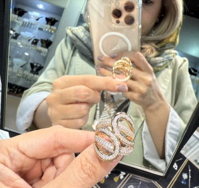 انگشتر طرح طلا تی لاک 👌💍🤩