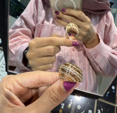 انگشتر طرح طلا بیژوتری ✨