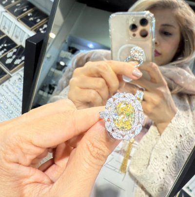 انگشتر طرح جواهر خاص سیترین 🫶💛