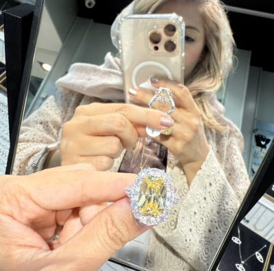 انگشتر طرح جواهر سیمونه  سیترین 💛✨