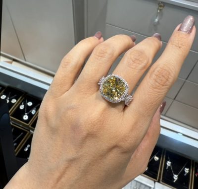 انگشتر طرح جواهر سارن سیترین  💎🤌💍