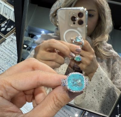 انگشتر طرح جواهر دابلت 💎🩵