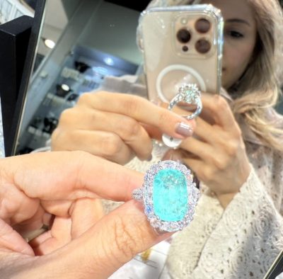 انگشتر طرح جواهر لوکس دابلت 🩵