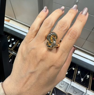 انگشتر طرح طلا گره 🤩