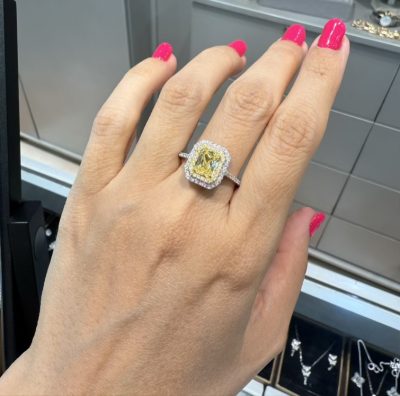 انگشتر نقره جواهر  خاص سیترین 👌💛