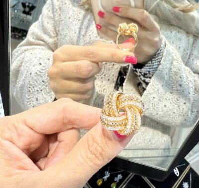 انگشتر طرح طلا شبدر 🌺🤩