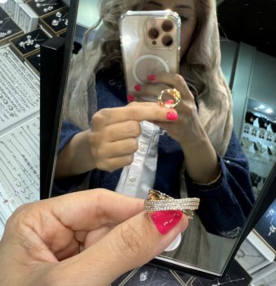 انگشتر طرح طلا خاص 👌