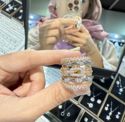 انگشتر طرح طلا پورتوفینو دو رنگ 🤩👌💍