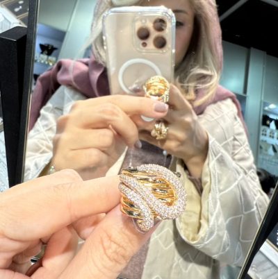 انگشتر طرح طلا لوکس ادرین ✨🤤🤩
