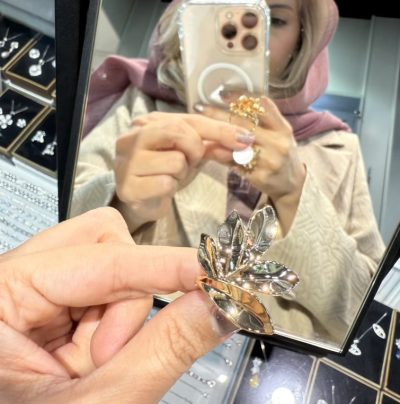 انگشتر طرح طلا فیلر🌿