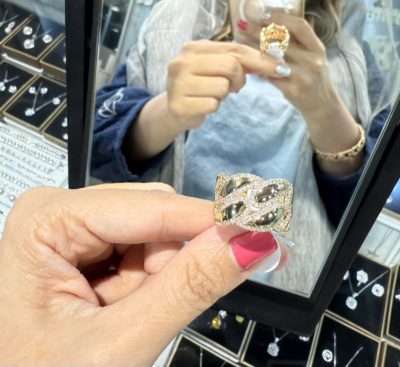 انگشتر طرح طلا کارتیه 👌🥰