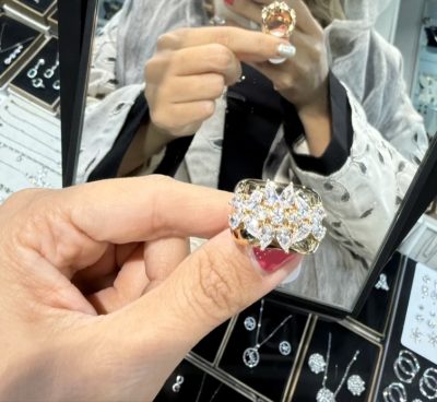 انگشتر طرح طلا مارکیز/ ماربل 🤤✨