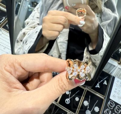 انگشتر طرح طلا شار 🤩