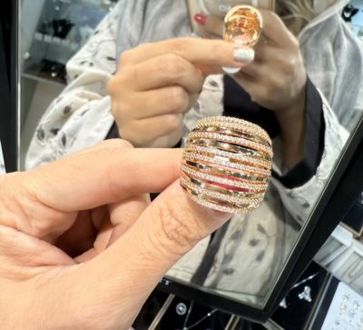 انگشتر طرح طلا لوکس رومنس 👌👌🤤