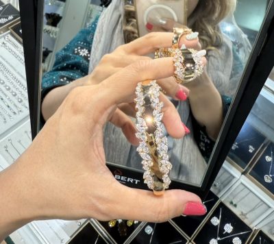 بنگل و انگشتر طرح طلا لوکس مارکیز 🤩
