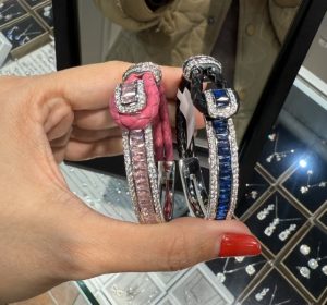 دستبند های چرم استیل طرح جواهر لوکس 🌈👌💎