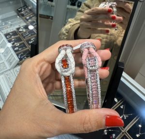 دستبندهای  چرم استیل طرح جواهر لوکس 🌈💎