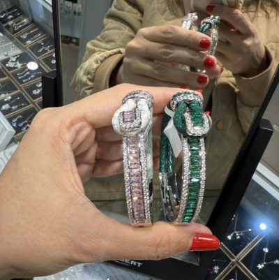 دستبند های چرم استیل طرح جواهر لوکس 🌈💎