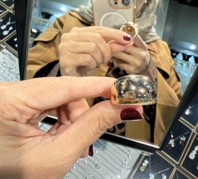 انگشتر طرح طلا دامله🤩