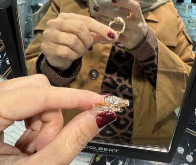 انگشتر طرح طلا بو لگاری