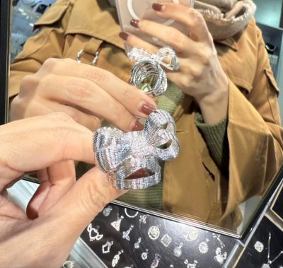 انگشتر طرح جواهر پاپیون🎀💎