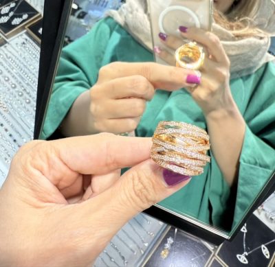 انگشتر طرح طلا چند رج الاریس 👌🤩