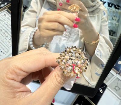 انگشتر طرح طلا فلاور 🌸