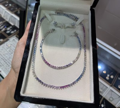 سرویسی طرح جواهر تنیسی مولتی کالر💎🌈