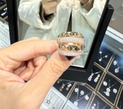 انگشتر طرح طلا روکا🤩