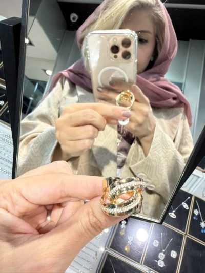 انگشتر طرح طلا تی. فانی 👌🤩